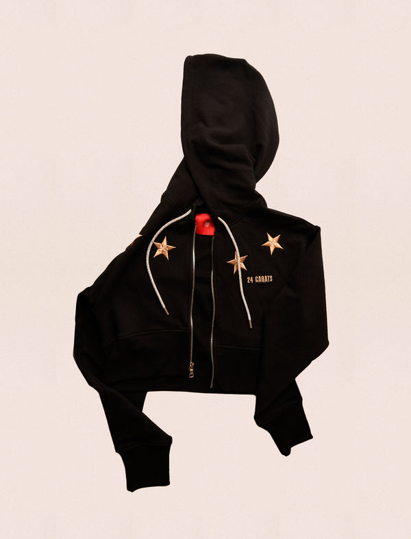 Black Hoodie: 24 Carat Stars