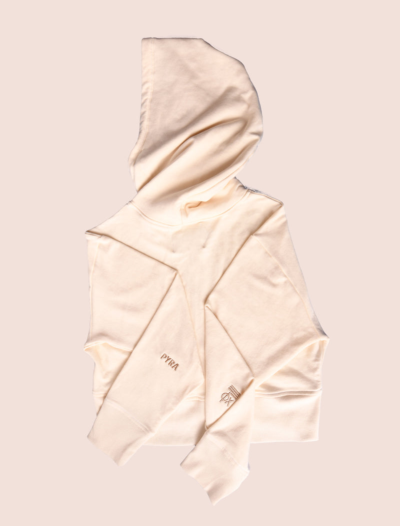 Cream Hoodie: Logos